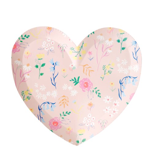 Wildflower Heart Plates - Large