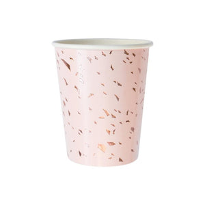 Manhattan - Pale Pink Confetti Paper Cups