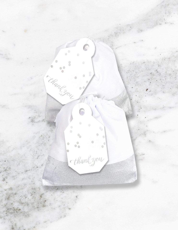Party Favor Bags - Silver